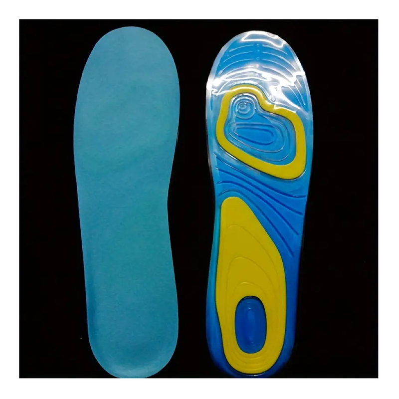 2pcs/pair Silicone Shock-absorbing Insoles PU Insoles Gel Insoles