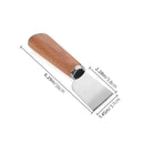 2pcs/set Wood Color/Burgundy Stainless Steel Beech Wood Handle DIY Handmade Artificial Leather Tools Artificial Leather Knife