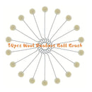 30pcs Wool Daubers Ball Brush - Applicator Tool For Leather Dye, Dying, Staining, Crafting, DIY Crafts Projects, Gluing, Contact Cement, Shoe Shine Polish - Daub, Swab, Wipe, Spread With Metal Handle, 12.7 Cm