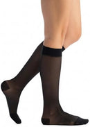 EvoNation Women's Sheer Knee High 20-30 mmHg Firm Compression Stockings | Small | Black — 2