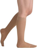 EvoNation Women's Sheer Knee High 20-30 mmHg Firm Compression Stockings | Medium | Beige — 2