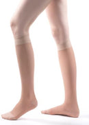 Allegro Knee High Sheer 20-30 mmHg Compression Socks for Men & Women | Small | Nude — 3