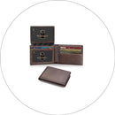 RUNBOX Wallet for Men -Slim Rfid Leather Mens Bifold Novelty Wallets 2 ID Window With Gift Box Men's Accessories