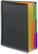 Smead 12 Pocket Poly Project Organizer, Letter Size, 1/3-Cut Tab, Gray with Bright Colors (89207) (Pack of 1) — 2