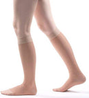 Allegro Knee High Sheer 20-30 mmHg Compression Socks for Men & Women | X-Large | Nude — 2