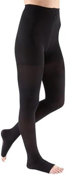 Mediven Comfort Women’s Open Toe 20–30 mmHg Compression Pantyhose | III | Ebony — 3