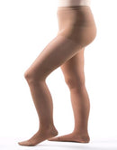 Allegro Women's Sheer Compression Pantyhose 20-30 mmHg Firm Support Hosiery | Petite | Taupe — 3