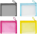 Mini Mesh Pouches(4 Pack), Small Mesh Bags with Zipper Nylon Makeup Pouches…