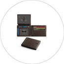 RUNBOX Wallet for Men -Slim Rfid Leather Mens Bifold Novelty Wallets 2 ID Window With Gift Box Men's Accessories