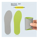3/5pairs Barefoot Insoles, Gray, Ultra-thin, Oushonai, Female, Non-slip, Male, Sweat-absorbent And Breathable, Not Stuffy, Anti-odor, Soft Bottom, Leather Shoes, Single Shoes, Insoles