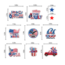 36Pcs 4th of July Decorations Hanging Swirls NO-DIY Patriotic Decorations Fourth of July Party Decorations Hanging Swirls Independence Day July 4th Decorations Hanging Swirls