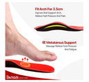 3ANGNI Arch Support Insoles, Orthotic Insoles for Flantar Fasciitis Flat Feet Low Arch Pronation Metatarsalgia,