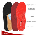 3ANGNI Arch Support Insoles, Orthotic Insoles for Flantar Fasciitis Flat Feet Low Arch Pronation Metatarsalgia,