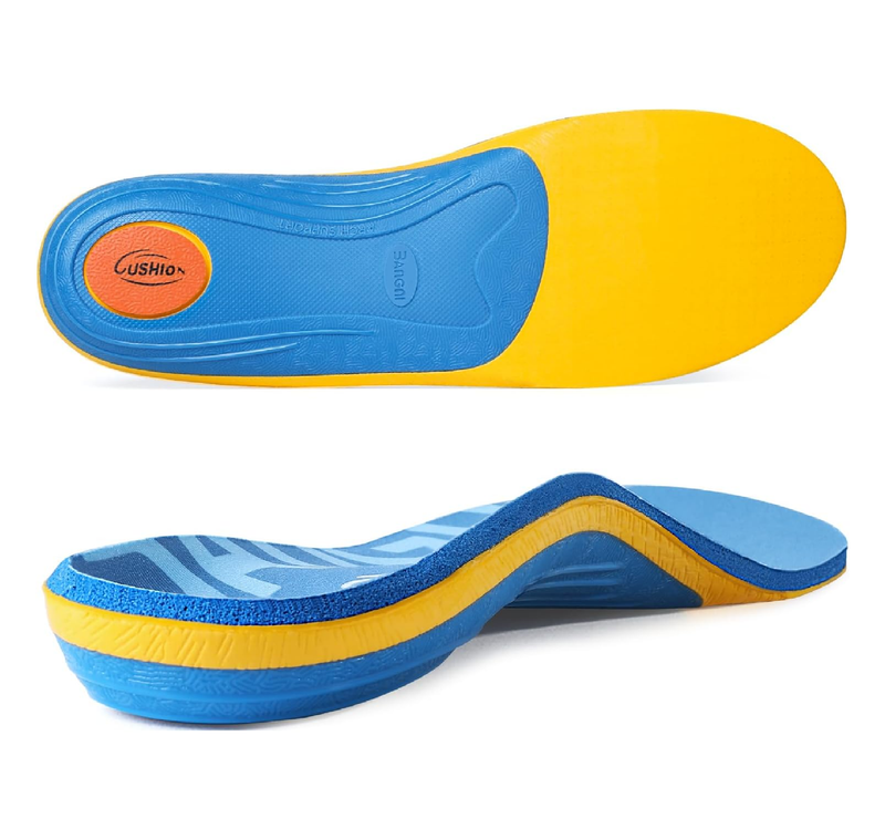 3ANGNI Arch Support Orthotic Insoles for Plantar Fasciitis, 220+lbs Heavy Duty High Arch Flat Feet Orthopedic Inserts,
