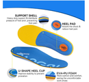 3ANGNI Arch Support Orthotic Insoles for Plantar Fasciitis, 220+lbs Heavy Duty High Arch Flat Feet Orthopedic Inserts,