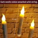 ORIENTAL CHERRY Halloween Decorations - Floating LED Candles with Wand Remote Control - Witch Wizard Gifts Christmas Decor for Indoor Home Room Classroom Bedroom Party (with Wand Remote)