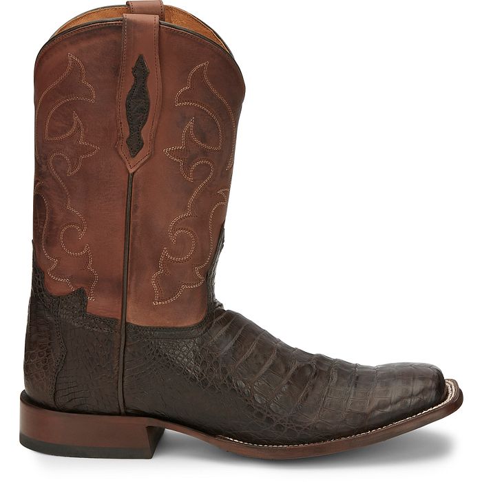 Tony Lama Mens Canyon Caiman Belly Tail 11" | Style TL5251 Color Brown