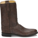 Justin Boots Jackson 10" Roper Boot | Style  3162 Color Dark Brown