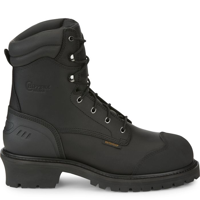 Chippewa Boots Mens Aldarion 8" Waterproof | Style 55058 Color Black