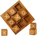 BSIRI Wooden XO Blocks Tic Tac Toe Travel Game Coffee Tabletop Family Living…