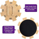 Mexican Train Dominoes Accessories Set with Wooden Hub (Felted Bottom) -…