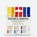 DANIEL SMITH 285610005 Extra Fine Essentials Introductory Watercolor, 6 Tubes, 5ml, Blue/Transparent/Yellow, 0.17 Fl Oz (Pack of 6) | Essentials Introductory Pack | Watercolor Set — 5