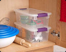 Sterilite 17511712 6 Quart Clearview Latch Storage Container with Plum Handles — 4