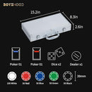 Boyzhood Poker Chips,300 Pcs Poker Set with Aluminum Travel Case,11.5 Gram…