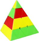 CuberSpeed QY Toys 4x4 Pyramid stickerless Magic Cube Triangle Master Pyramid Speed Cube — 2