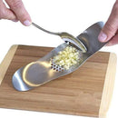 Fu Store Garlic Press Stainless Steel Garlic Rocker with Silicone Peeler — 6