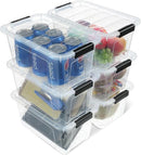 EOENVIVS Plastic Storage Bins with Lids 6 Pack, 7 Quart Storage Containers…