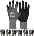 LOCCEF MicroFoam Nitrile Coated Safety Work Gloves