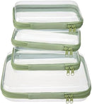4 pcs Clear Zipper Pouches,Hard Shell Zipper Case,Toiletry Bag for Travel