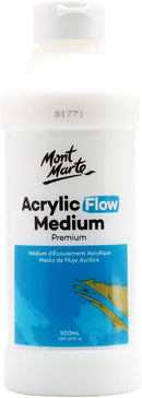 Mont Marte Premium Acrylic Flow Medium 16.9oz (500ml) (Pack of 2) | 16.9 Fl Oz (500ml) (Pack of 2) — 1