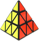 Pyramid Cube Speed Cube Glow in Dark Magic Speed Cube 3-D Brain Teasers IQ Puzzles for Kids and Adults (Black Background Sticker) — 4