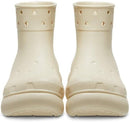 Crocs Unisex Crush Platform Waterproof Rain Boots – Bone — 5