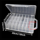 46 Grids Sewing Organizer, Double Sided Thread Box Storage, Portable Clear…