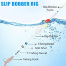 Fishing Slip Bobbers Kit- 60pcs Fishing Bobbers Floats Balsa Wood Slip Bobbers…