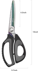 LIVINGO 10" Heavy Duty Multipurpose Shears for Shop & Garden (Black/Grey) | Gray & Black — 2