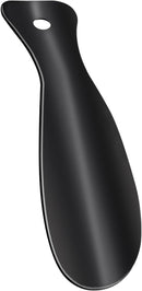 Metal Shoe Horn, 7.28 Inch Portable Shoehorn for Travel and Daily Use, Black — 1