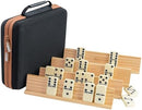Bucher&Rossini Dominos Set for Adults with 4 Domino Racks Double Six Dominoes…