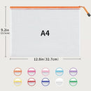 JARLINK A4 Mesh Zipper Pouch Bags, 24 Pcs Waterproof Zipper Pouch Bags