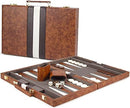 AMEROUS Backgammon Set, 15 Inches Classic Board Game with Leather Case,…
