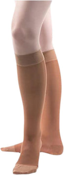 Allegro Knee High Sheer 20-30 mmHg Compression Socks for Men & Women | Large | Black — 8