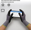 LOCCEF MicroFoam Nitrile Coated Safety Work Gloves