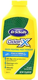 Dr. Scholl's Odor-X Odor Fighting Foot Powder 6.25 oz (Pack of 4) — 2