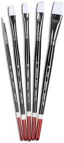 Angelus Paint Brush Set Round Flat Angular Artist Acrylic Paint Brush Set Shoe paint Brush set (5 pcs) — 7