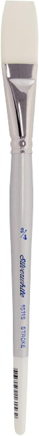 Silver Brush Limited Silverwhite Stroke Watercolor Paintbrush, Size 3/4 in — 1