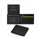 RUNBOX Wallet for Men -Slim Rfid Leather Mens Bifold Novelty Wallets 2 ID Window With Gift Box Men's Accessories