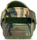 Crocs Kids' Classic Camo Clogs – Army Green/Multi — 8
